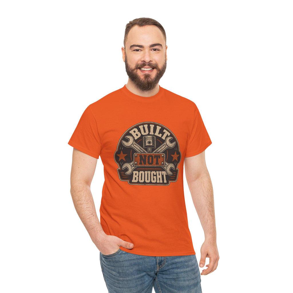 Mechanic T-Shirt, Built Not Bought Shirt, Car Guy Gift, Gearhead Dad Gift