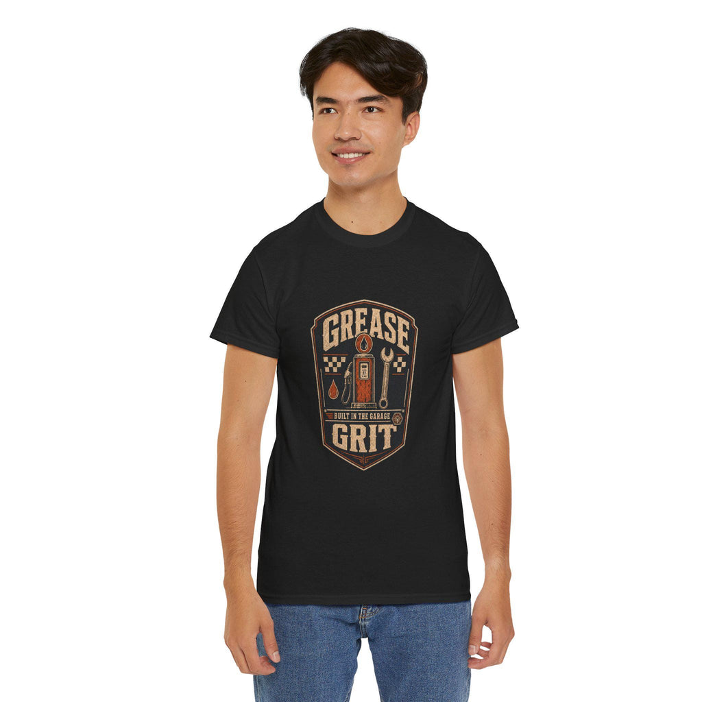Mechanic T-Shirt, Grease Grit Shirt, Built in the Garage, Gift for Car Guy
