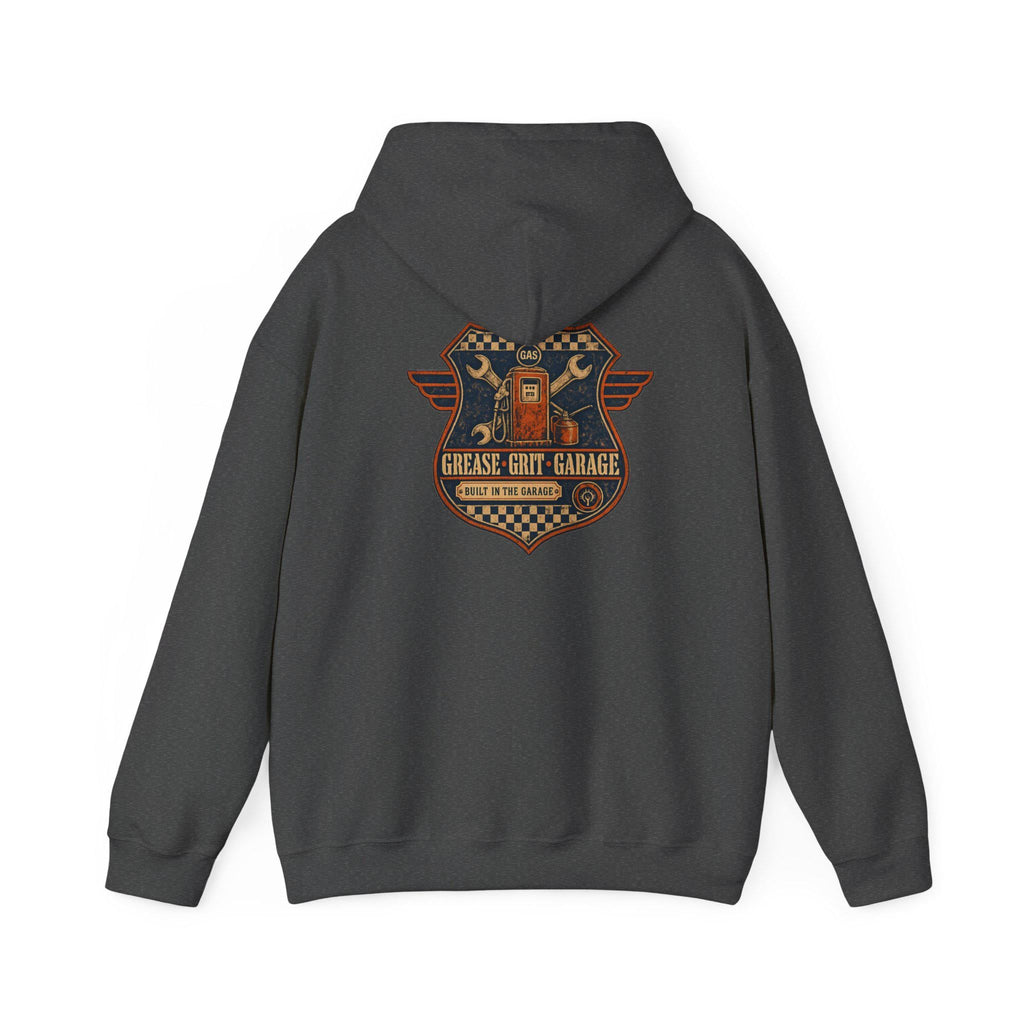 Mechanic Hoodie, Grease Grit Garage Pullover Sweatshirt, Gift for Him