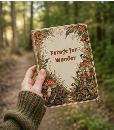 Mushroom Cottagecore Journal,Hardcover Woodland Notebook, Nature Lover Gift