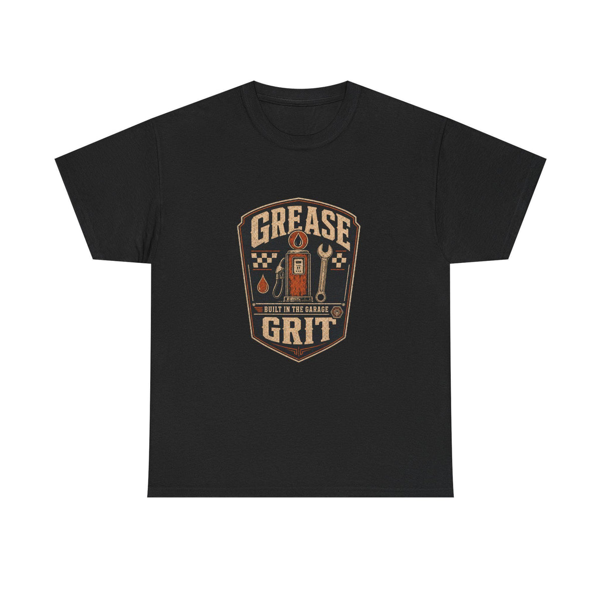 Mechanic T-Shirt, Grease Grit Shirt, Built in the Garage, Gift for Car Guy