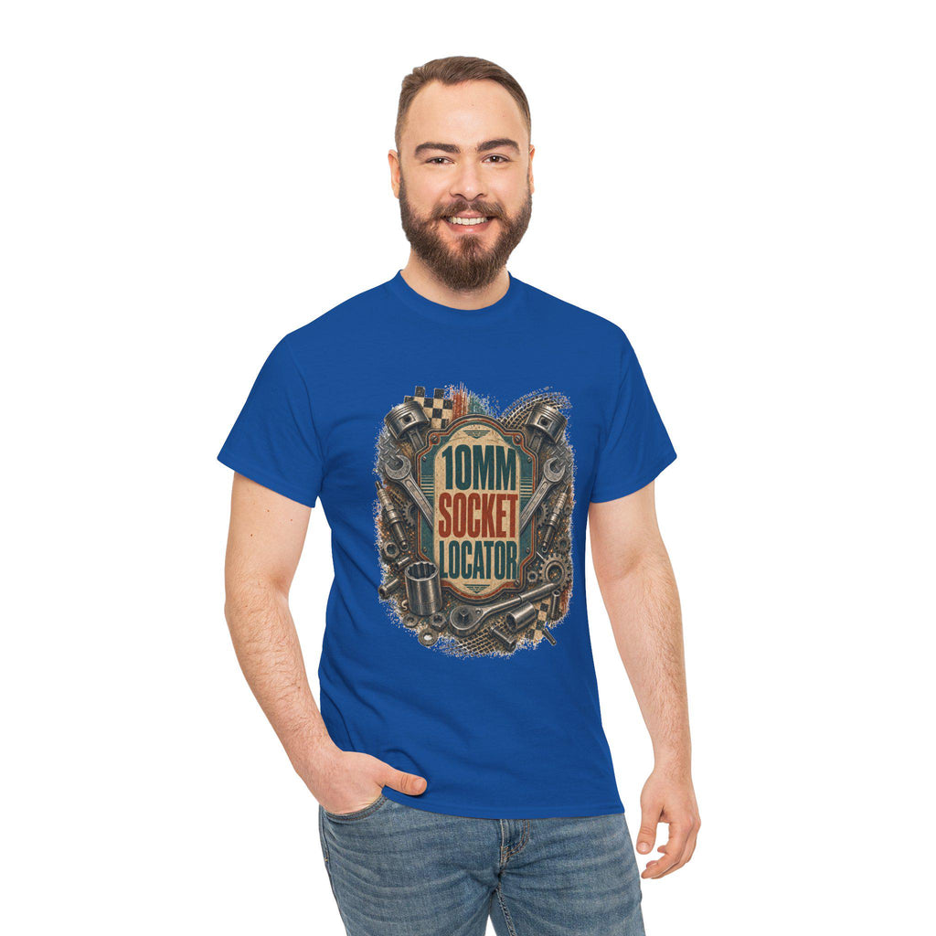 Mechanic Funny Tee,10mm Socket Locator Shirt, Gift for Dad Husband Car Guy