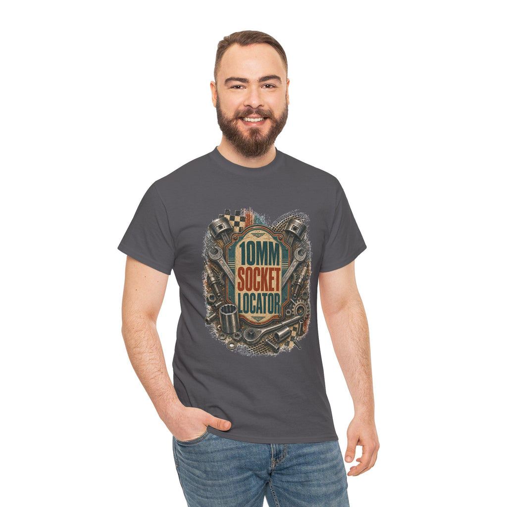 Mechanic Funny Tee,10mm Socket Locator Shirt, Gift for Dad Husband Car Guy