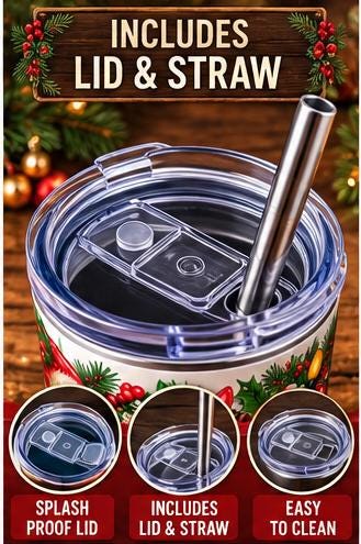 Funny Christmas Highland Cow Skinny Tumbler, Feeling Merry But Mostly Tired